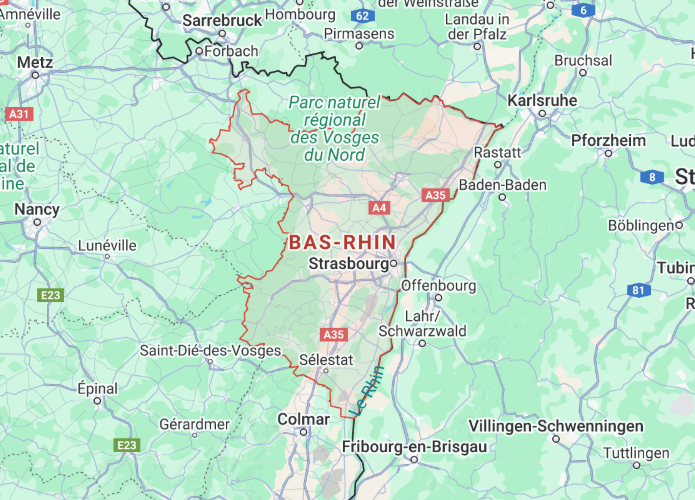 Carte zone d'intervention